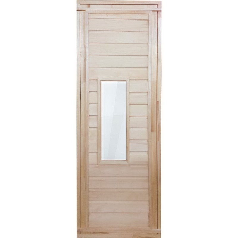 Дверь ОСИНА со стеклом 72 см*176 см с коробкой (полотно 65 см)